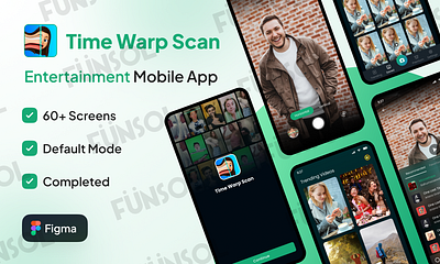 Time Warp Scan - Entertainment App animation graphic design motion graphics ui