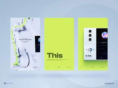 Instagram Story Design - Audio Tech Brand app audio branding design gui illustration instagram logo mobile mockup plugin prototype tech teenage engineering ui vst