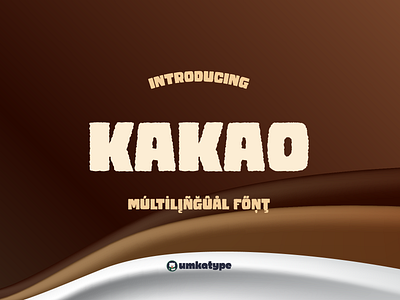 Kakao - Eroded Display Font bold cyrillic cartoon font childbook chunky font creative font font design