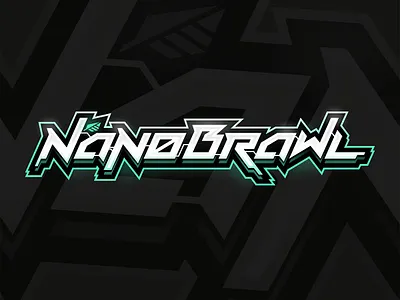 NanoBrawl Game Logo cyberpunk game logo gaming logo video game