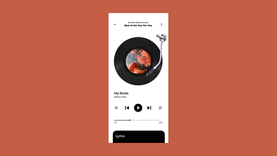 Music Player App app dailyui design ui ux