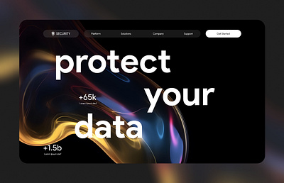 Landing Page for Security based company agency branding design landingpage ui userexperience ux webdesign webpage website