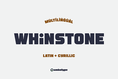 Whinstone - Bold Display Font cover font font design header font кириллица