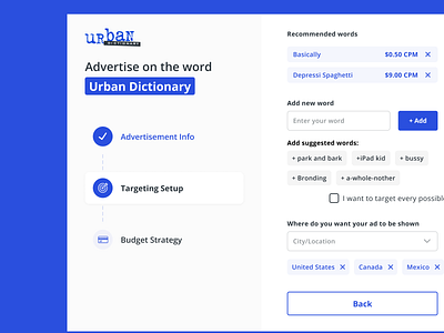 Urban Dictionary (Desktop) app branding creative website crm dashboard widgets design development platform saas service page ui ux web app web design web ui website