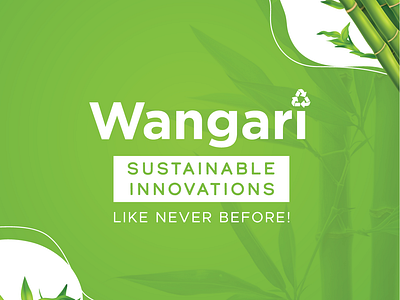 Wangari - Eco-Friendly Gadgets Brochure Designing branding brochure brochuredesign brochuredesigning design graphic design illustration