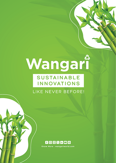 Wangari - Eco-Friendly Gadgets Brochure Designing branding brochure brochuredesign brochuredesigning design graphic design illustration