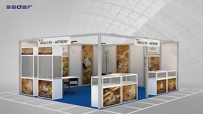 Stall Design - Turkey - Diamond Show branding diamond show exhibition shows stall design turkey
