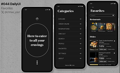 #044_DailyUI Favorites app daily ui challenge dailyui design favorites figma interface ui