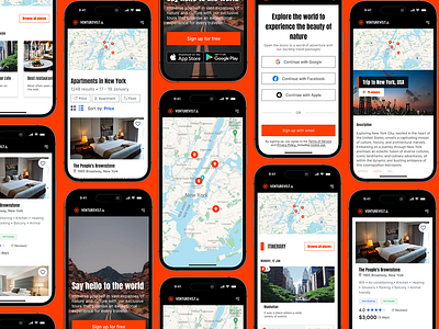 AI Travel Guide ai ai app app booking design logo map minimal mobile travel typography ui ux