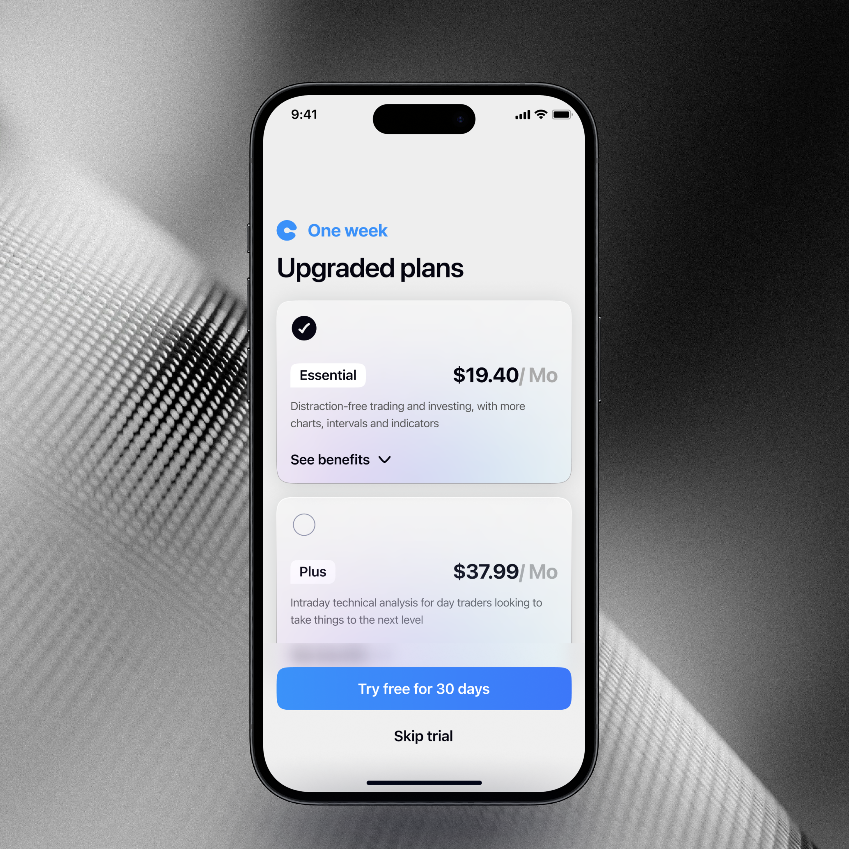 Pricing page design 💎 2024 app application design ecommerce minimal mobile app mobile design pricing ui uiux ux webapp