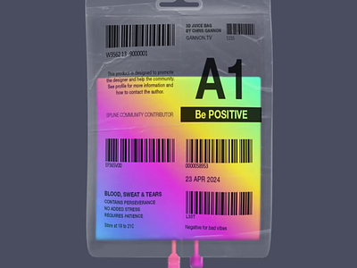 Juice Bag 3d bag blood interactive juice label liquid packaging plastic scratches texture