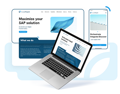 CodeFluent Landing page branding design homepage landing page saas ui ui design visual visual design webdesign