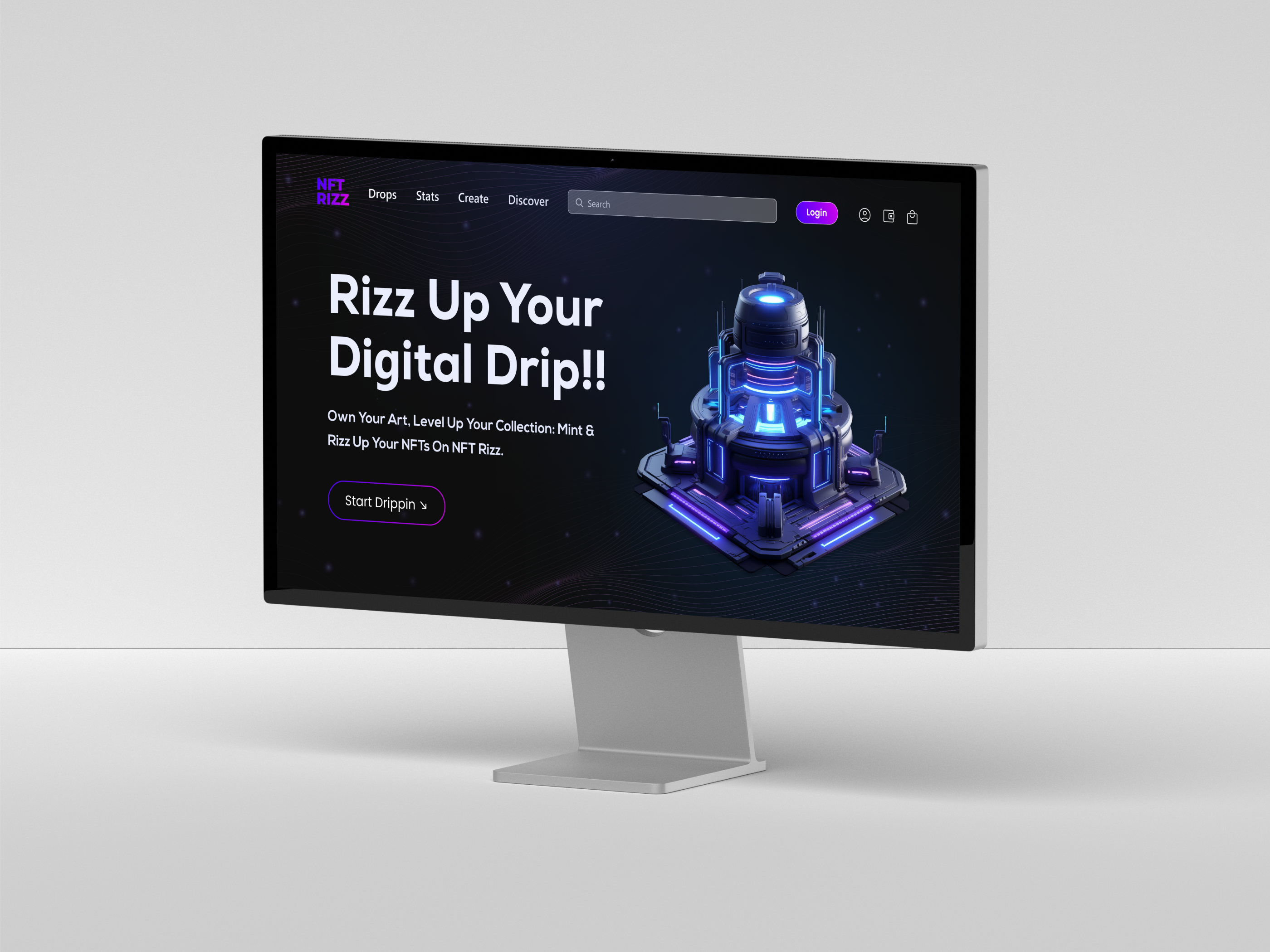 NFT Marketplace Landing Page brand design graphic design landing page nft nft marketplace productdesign ui uidesign uiux userexperience userinterface ux ux design website websitedesign