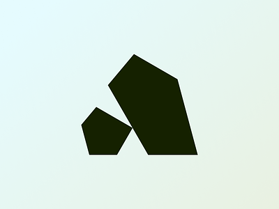Anza Logomark abstract geometrical letter a lettermark logo logomark mark rocks
