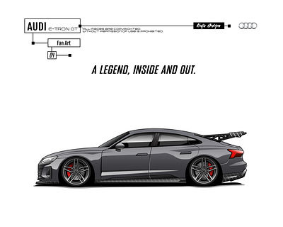 Audi RS E-tron GT illustration audi audi car vector audi illustration audi rs car vector e tron gt e tron vector