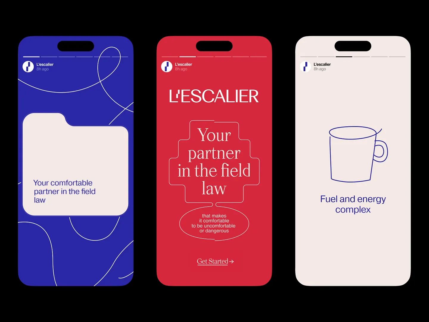 Modern Legal Website Design: L'Escalier