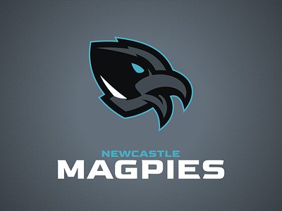Newcastle Magpies bird branding design england football graphic design great britain illustration logo magpie newcastle raven tyneside united kingdom