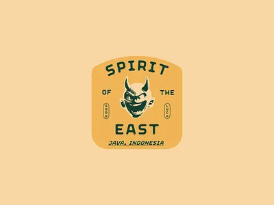 Spirit of the East - Badge Design adventure badge branding design graphic design illustration layout design minimalist design outdoor outdoor badge outdoor badges typography typography exploration vintage vintage badge