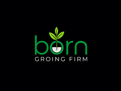 Born Logo, Grow Logo, Tree Logo, Firm Logo, Nursery Logo born logo brand design branding dribbble logo firm logo graphic design grow logo growing firm leaf logo logo logo design logo maker minimal logo nature logo nursery logo text logo tree logo typographic logo typography wordmark