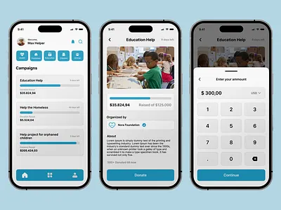 Crowdfunding Campaign UI graphic design ui