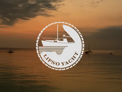 Lipno Yacht Logo boat boat logo branding circle logo design company brand logo design custom sports logo design digital design studio logo logo sailing logo web designer logo yacht modern logo design sports team logo design vinyl logo design white yachting