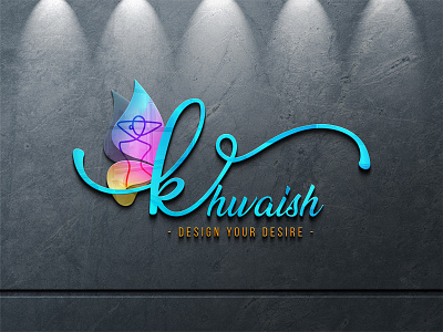 Khwaish Logo Design app design graphic design logo logo design motion logo saree logo design