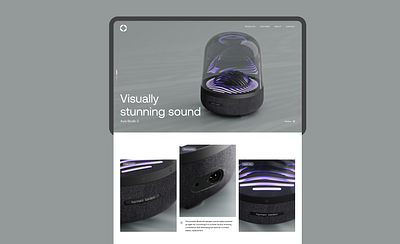 Portable Speaker Design Concept design logo typography ui ux
