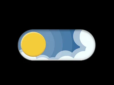 Day & Night Toggle Button 🌞🌙 animation graphic design