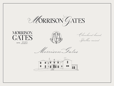 Morrison Gates Interiors Branding brand design branding branding agency concept logo