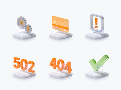3D icons for financial product (pack 2) 3d branding design finance graphic design illustration product ui ux