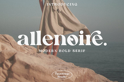 Allenoire - Modern Bold Serif Font art deco blog bold font clean logotype lovely font luxury font minimal font minimalist retro font serif font simple vintage font wedding font
