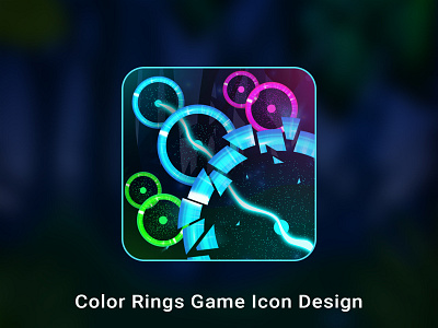 Color Rings Game Design (Sold) animation branding concept of game game design concept graphic design motion graphics simple design simple game design ui ux