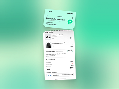Daily UI Challenge #017 (Purchase Receipt) dailyui design figma ideas learn receipt receipt page receipt ui ui user interface