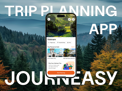 AI-Powered Trip / Travel Planner App app design app travel attractions clean ui destination flights itinerary plan mobile app mobile app design moutain ticket booking tourism travel travel booking travel planner trip management trip planner vacation