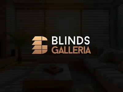 Blinds Galleria branding graphic design logo ui