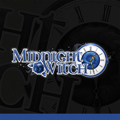 Midnight Witch Game Logo anime game logo gaming logo magic manga video game