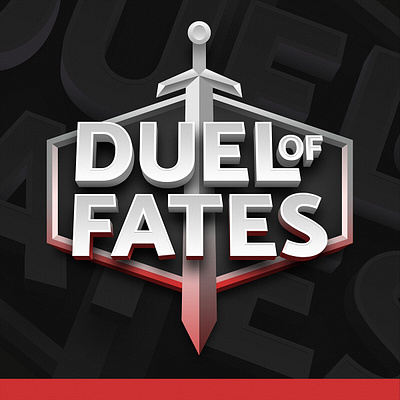Duel of Fates Game Logo board game card game game logo gaming logo video game
