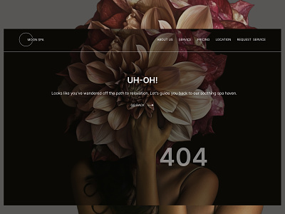 404 PAGE DESIGN | SPA adobe design figma graphic design spa ui webdesighn webdesign