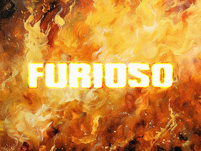 Furioso 2 ai design fire flames graphic graphic design inferno poster poster a day poster design type typography