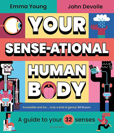 Senses 2d anatomy biology book cover character childrens book digital flat folioart illustration infographic john devolle line publishing vector