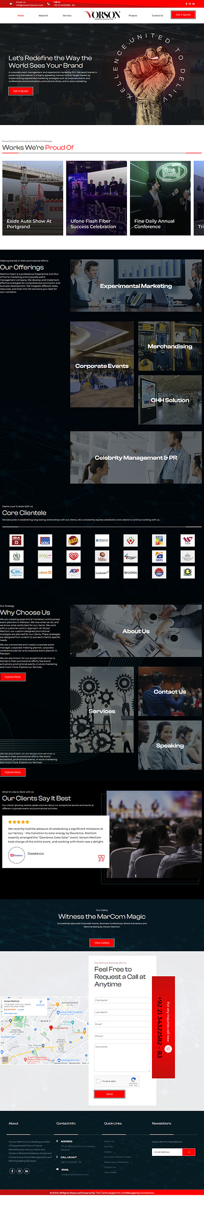 Web Design for advertising Company branding graphic design logo ui
