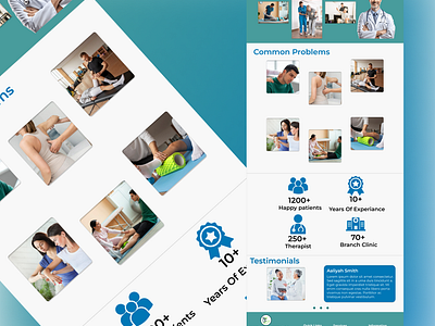 Physiotherapy Website Design branding design homepage physiotherapy physiotherapy ui ux design physiotherapy website template ui ux ui ux design ux ux design web design website