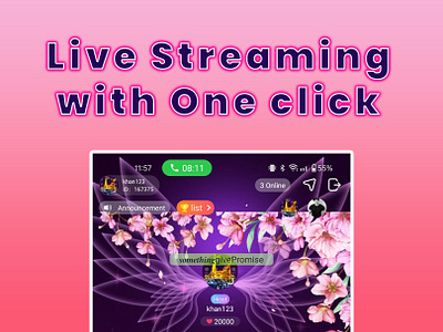 Babylive - Streaming Application | Baby - Live Stream & Chat app design app ui application baby live babylive first shot userprofile graphic design interface design live livestreaming ui ux