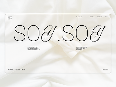 E-commerce "SOY SOY" candle store candle design e com e commerce graphic design minimal store typography ui ux uxresearch