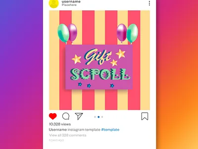 Party birthday post instagram branding graphic design logo