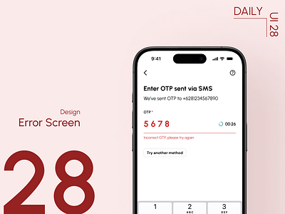 Day 28: Error Screen daily ui challenge error screen design frustration free design microcopy ui design user experience user interface user research