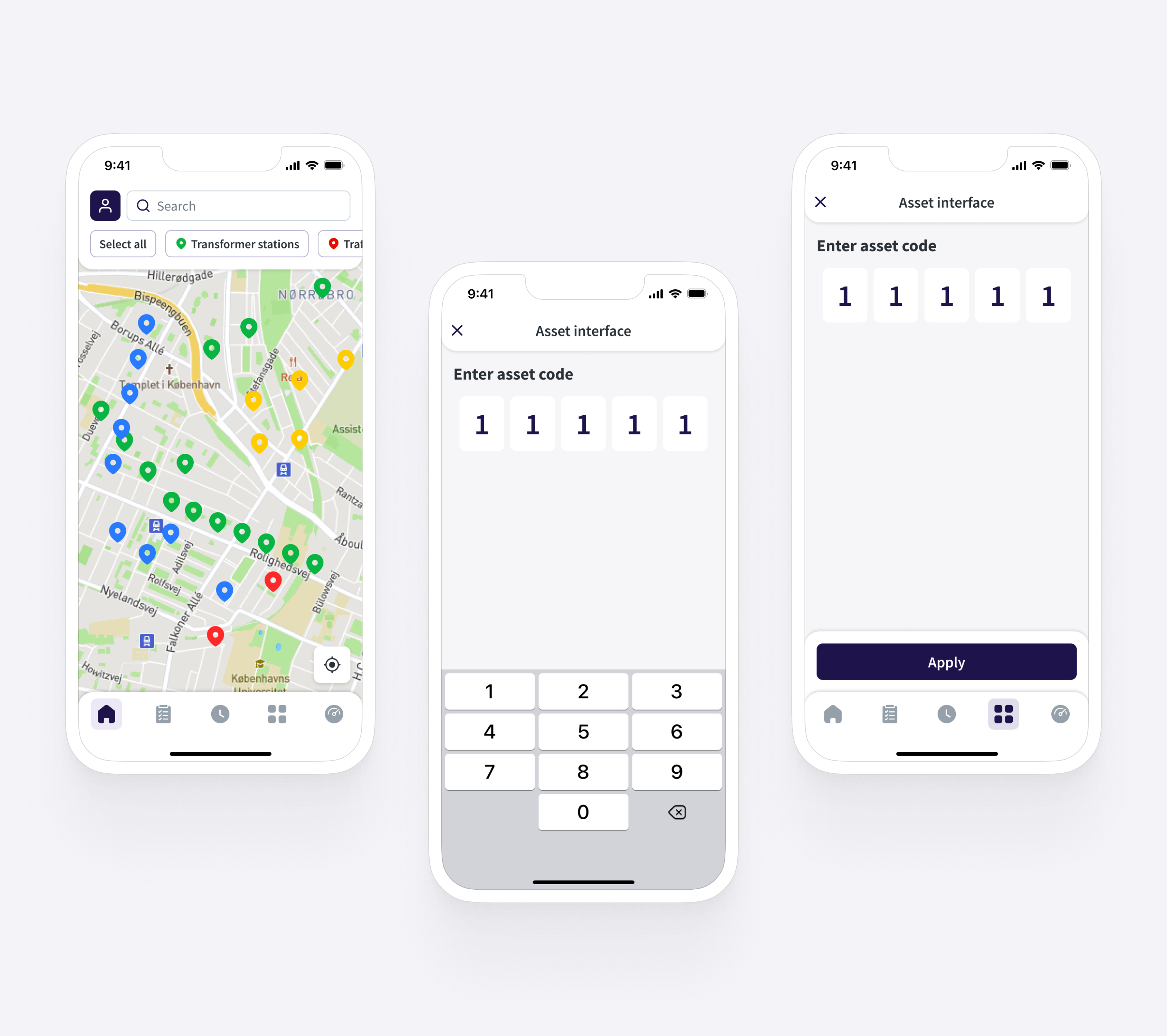 Utility mobile app asset interface b2b figma light mode map mobile app product design saas ui utility app ux