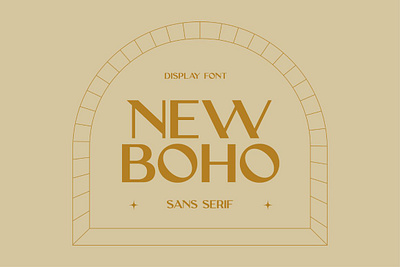 New Boho - Unique Sans Serif Display attractive elegant ligatures serif striking unique whimsical