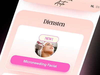 Beauty website art direction beauty beauty web desktop feminine mobile pink skin visual design web design