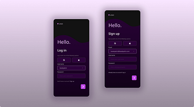 Daily UI #001 Sign Up dailyui darkmode interface signin ui